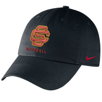 USC Trojans SC Interlock Nike Black Baseball Campus Hat